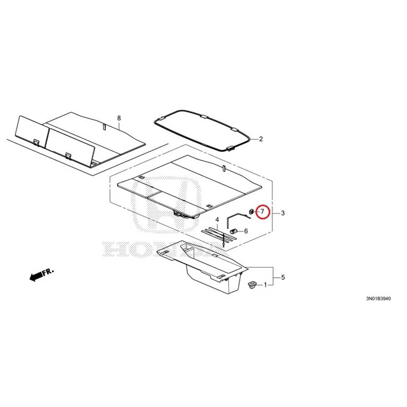 [NEW] JDM HONDA VEZEL e:HEV RV5 2021 Trunk under box GENUINE OEM - Image 8