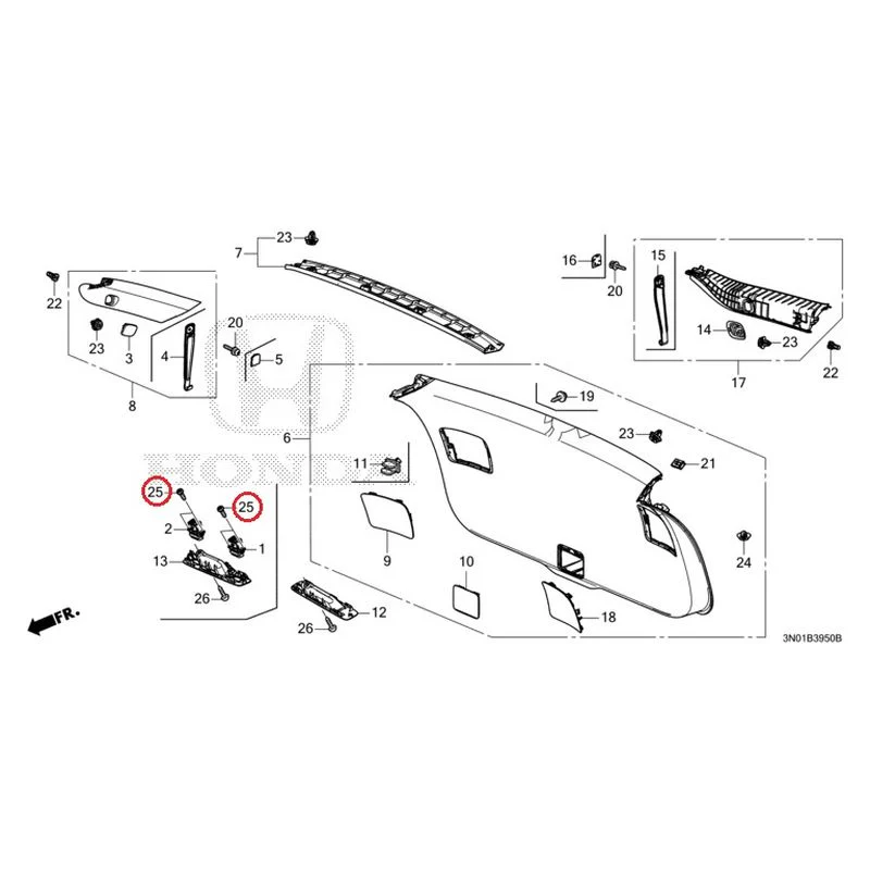 [NEW] JDM HONDA VEZEL e:HEV RV5 2021 Tailgate Lining GENUINE OEM - Image 28