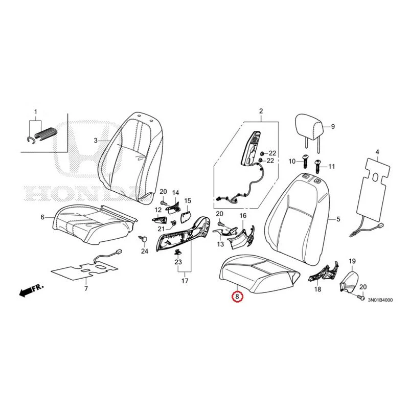 [NEW] JDM HONDA VEZEL e:HEV RV5 2021 Front Seat (Driver's Side) GENUINE OEM - Image 10