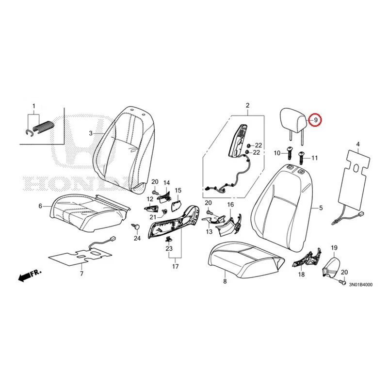 [NEW] JDM HONDA VEZEL e:HEV RV5 2021 Front Seat (Driver's Side) GENUINE OEM - Image 11