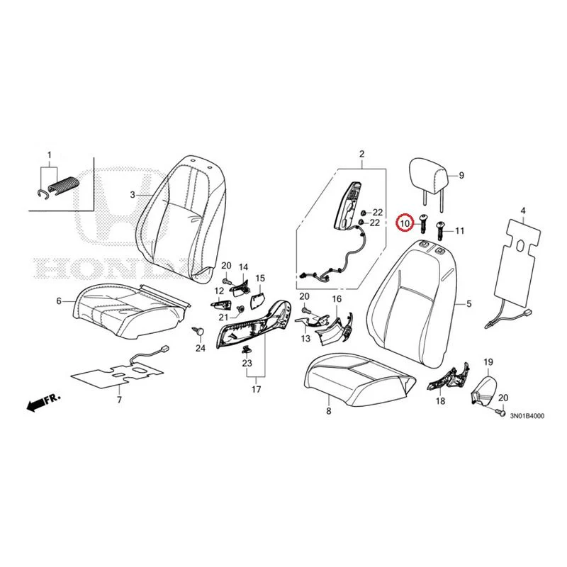 [NEW] JDM HONDA VEZEL e:HEV RV5 2021 Front Seat (Driver's Side) GENUINE OEM - Image 12