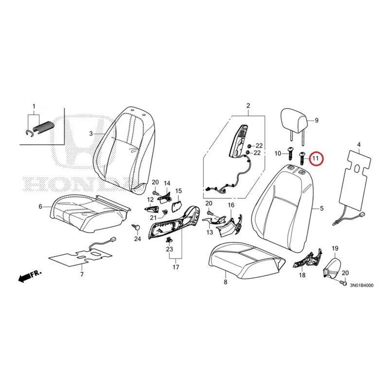 [NEW] JDM HONDA VEZEL e:HEV RV5 2021 Front Seat (Driver's Side) GENUINE OEM - Image 13