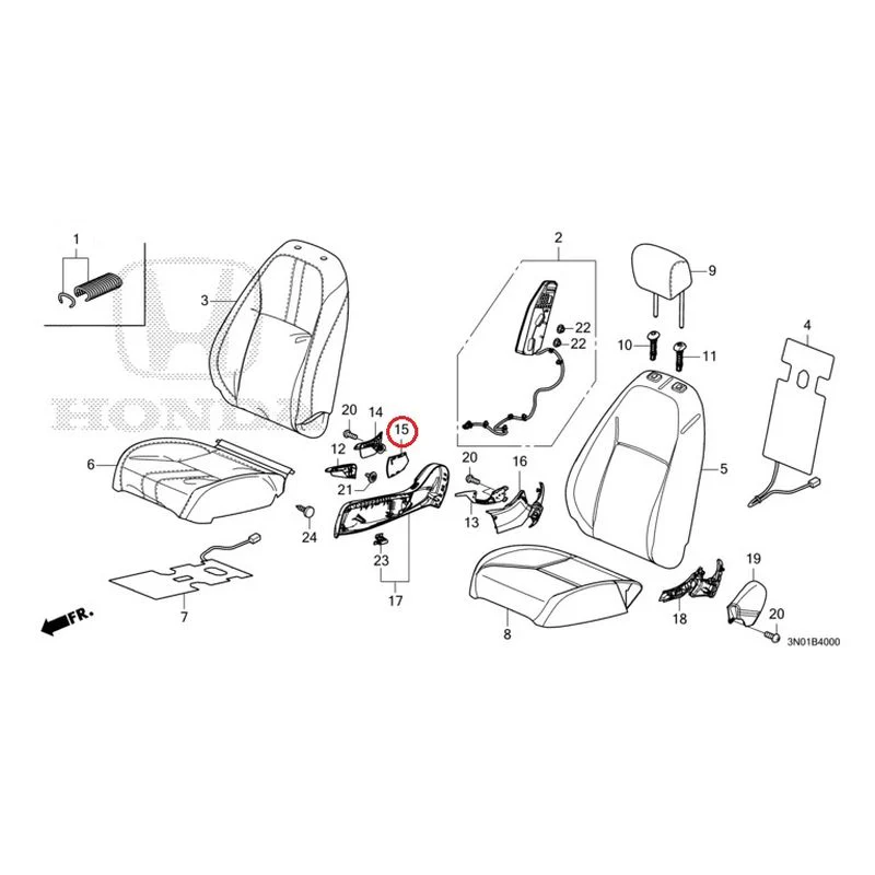 [NEW] JDM HONDA VEZEL e:HEV RV5 2021 Front Seat (Driver's Side) GENUINE OEM - Image 17