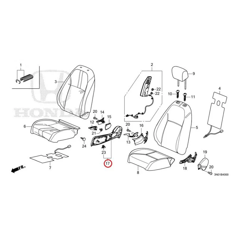 [NEW] JDM HONDA VEZEL e:HEV RV5 2021 Front Seat (Driver's Side) GENUINE OEM - Image 19