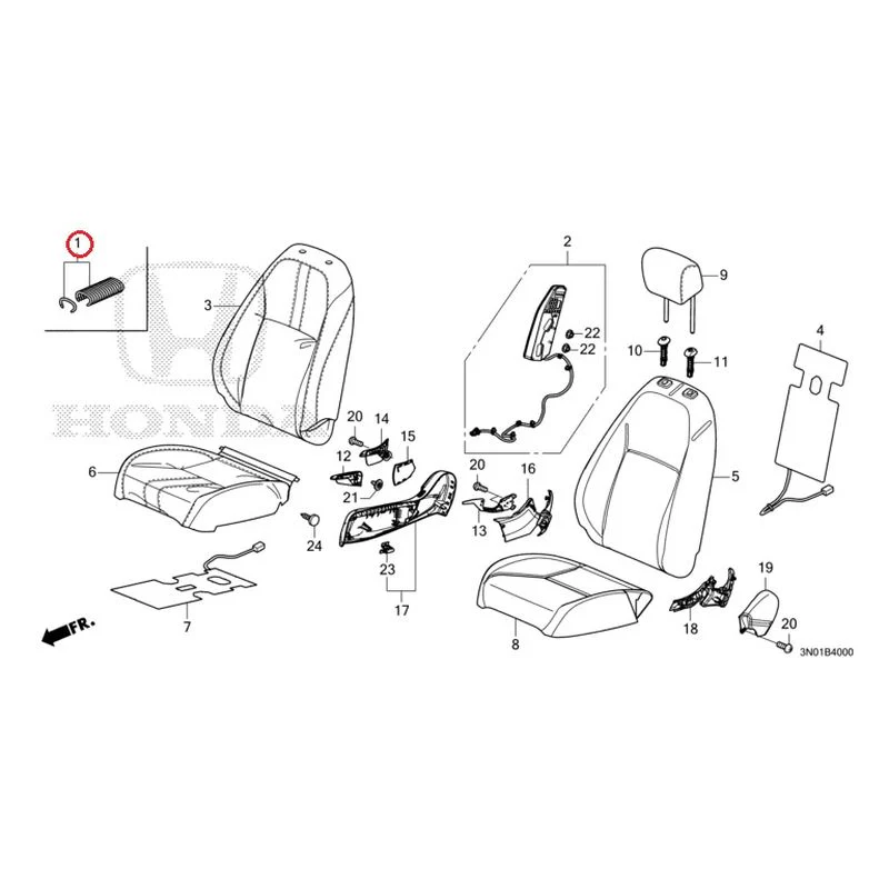 [NEW] JDM HONDA VEZEL e:HEV RV5 2021 Front Seat (Driver's Side) GENUINE OEM - Image 2
