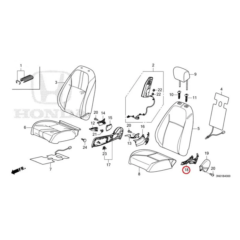 [NEW] JDM HONDA VEZEL e:HEV RV5 2021 Front Seat (Driver's Side) GENUINE OEM - Image 20