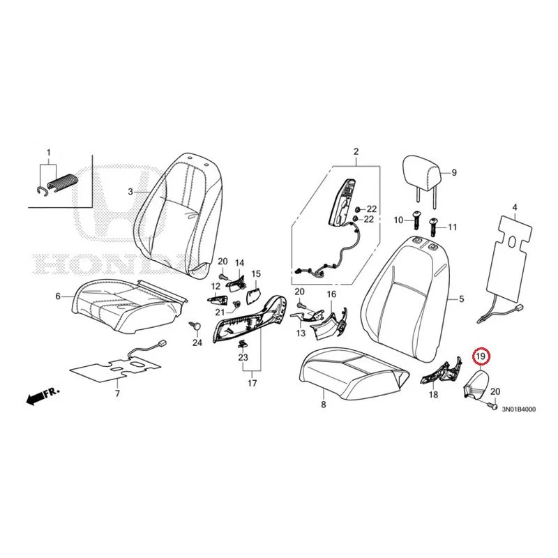 [NEW] JDM HONDA VEZEL e:HEV RV5 2021 Front Seat (Driver's Side) GENUINE OEM - Image 21