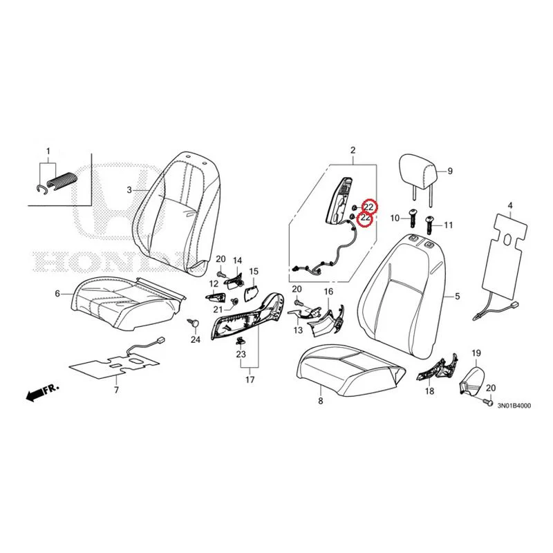 [NEW] JDM HONDA VEZEL e:HEV RV5 2021 Front Seat (Driver's Side) GENUINE OEM - Image 24
