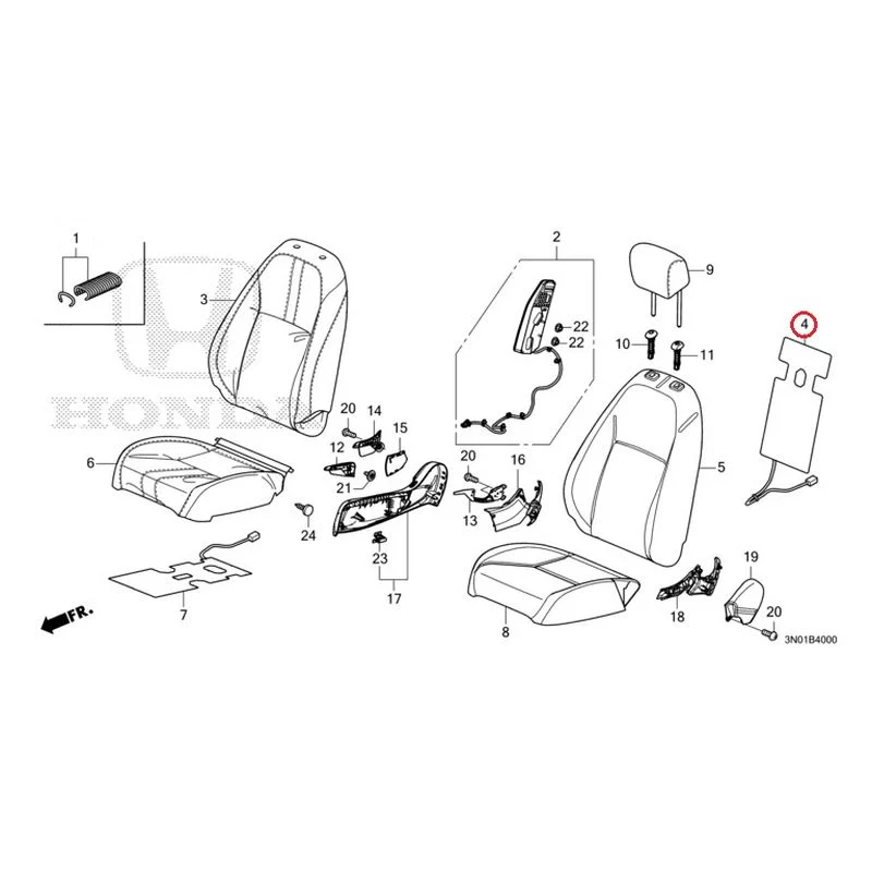 [NEW] JDM HONDA VEZEL e:HEV RV5 2021 Front Seat (Driver's Side) GENUINE OEM - Image 6