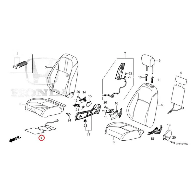 [NEW] JDM HONDA VEZEL e:HEV RV5 2021 Front Seat (Driver's Side) GENUINE OEM - Image 9