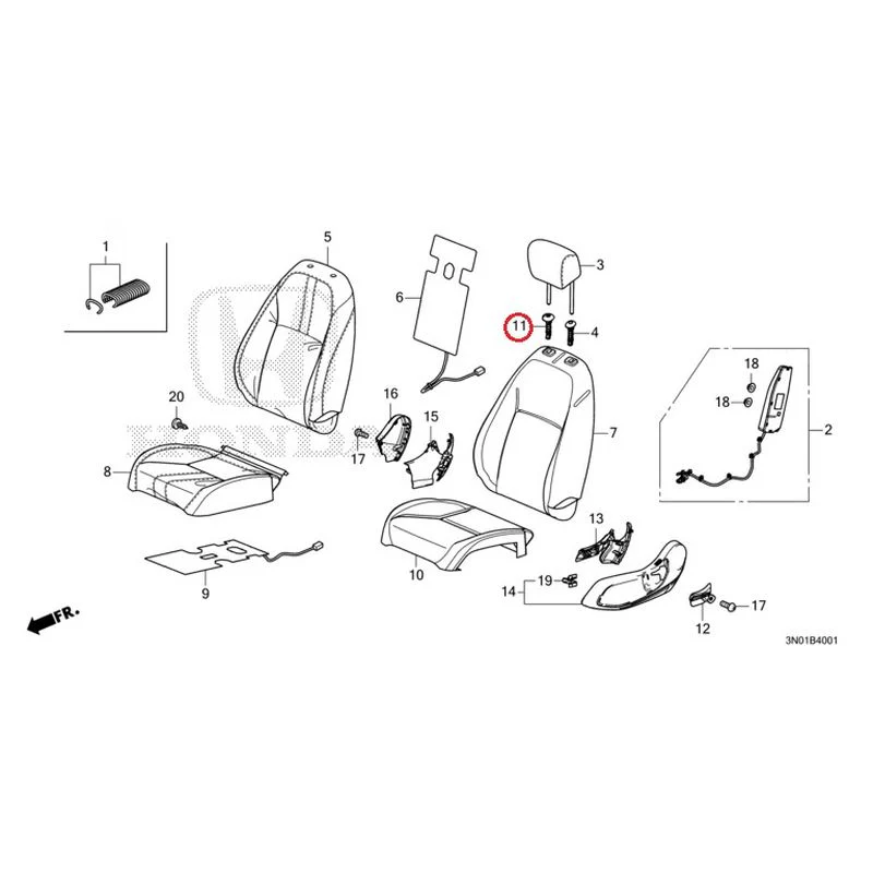 [NEW] JDM HONDA VEZEL e:HEV RV5 2021 Front Seat (Passenger Side) GENUINE OEM - Image 13