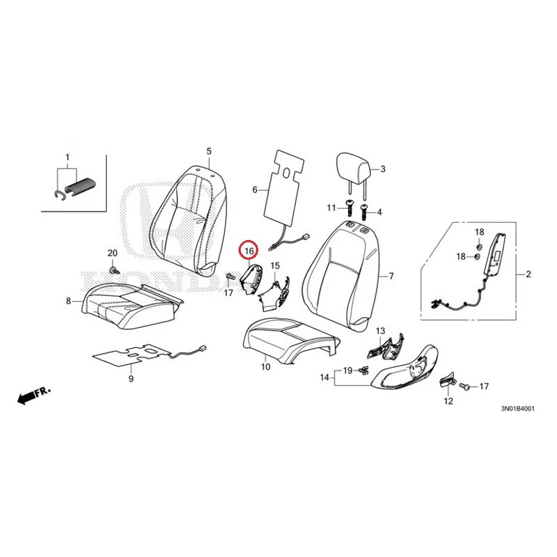 [NEW] JDM HONDA VEZEL e:HEV RV5 2021 Front Seat (Passenger Side) GENUINE OEM - Image 18