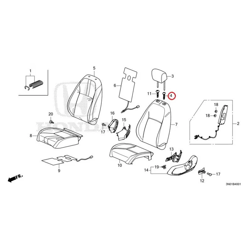 [NEW] JDM HONDA VEZEL e:HEV RV5 2021 Front Seat (Passenger Side) GENUINE OEM - Image 6
