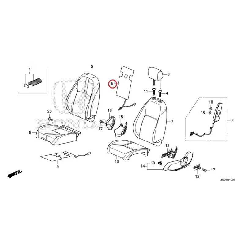 [NEW] JDM HONDA VEZEL e:HEV RV5 2021 Front Seat (Passenger Side) GENUINE OEM - Image 8