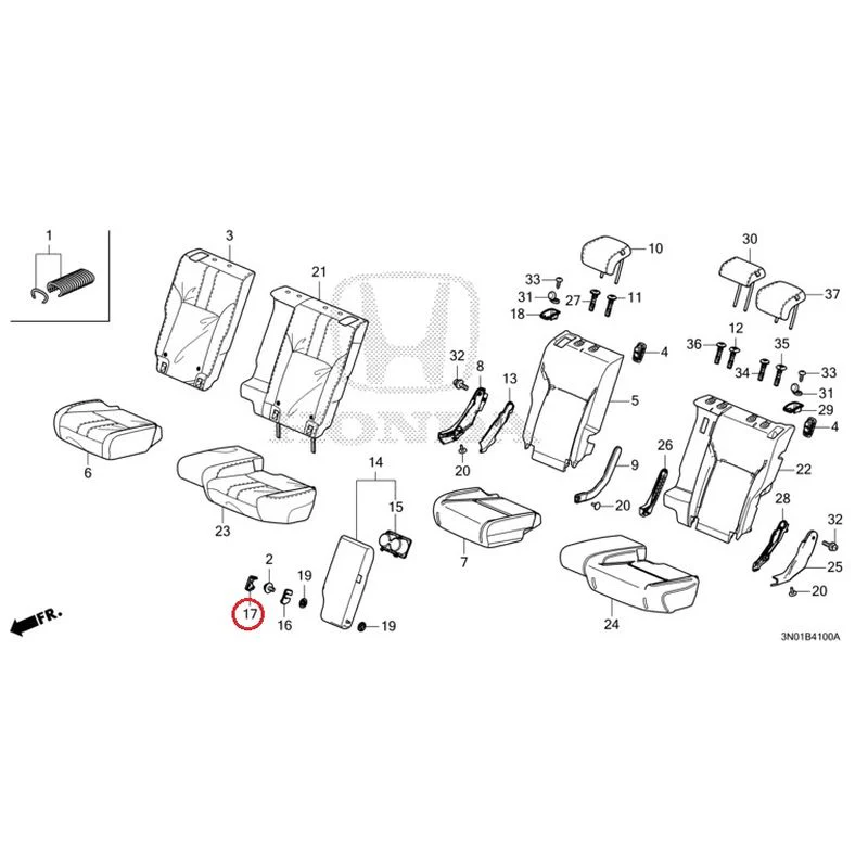 [NEW] JDM HONDA VEZEL e:HEV RV5 2021 Rear Seat GENUINE OEM - Image 18