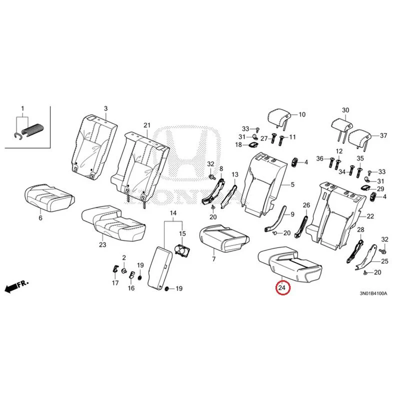 [NEW] JDM HONDA VEZEL e:HEV RV5 2021 Rear Seat GENUINE OEM - Image 25