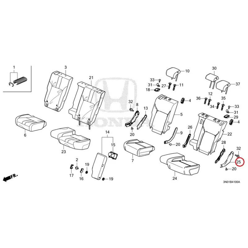 [NEW] JDM HONDA VEZEL e:HEV RV5 2021 Rear Seat GENUINE OEM - Image 26