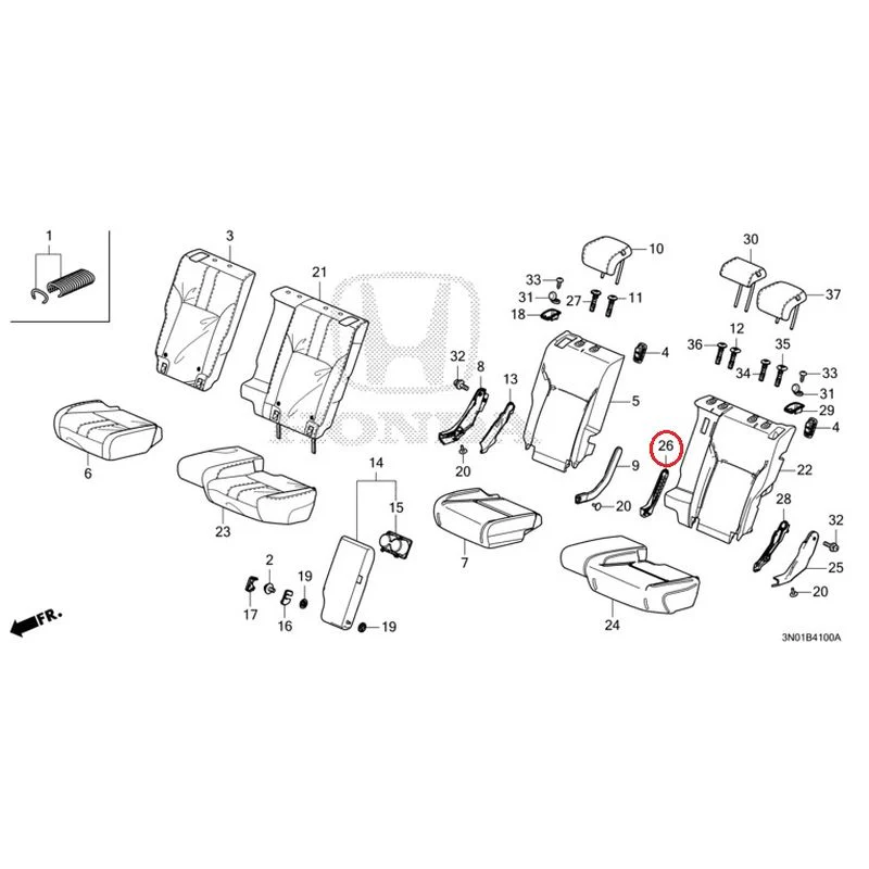 [NEW] JDM HONDA VEZEL e:HEV RV5 2021 Rear Seat GENUINE OEM - Image 27