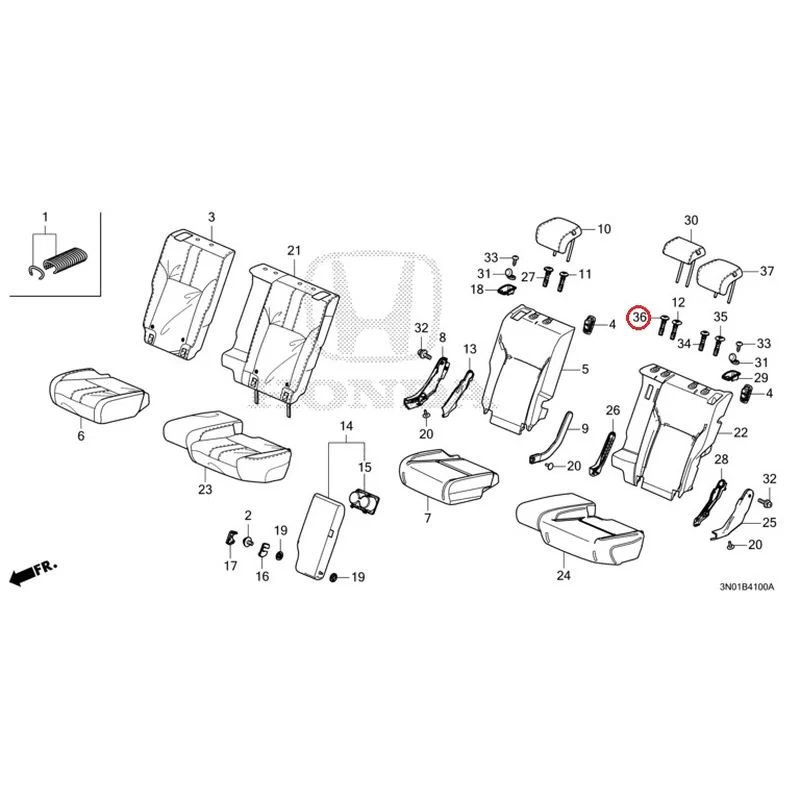 [NEW] JDM HONDA VEZEL e:HEV RV5 2021 Rear Seat GENUINE OEM - Image 37
