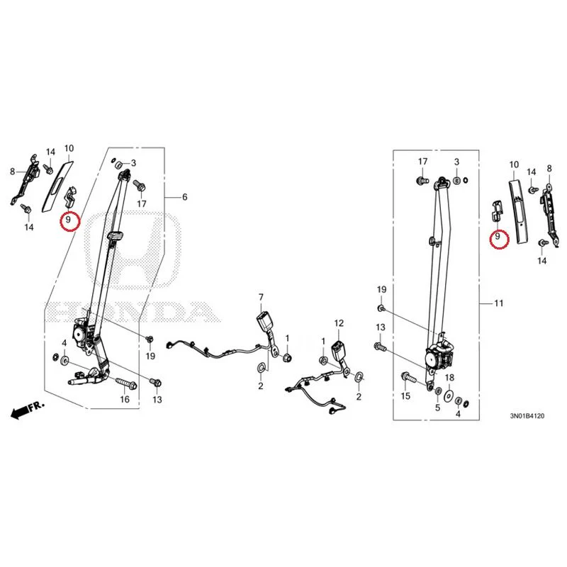 [NEW] JDM HONDA VEZEL e:HEV RV5 2021 Seat Belt (Front) GENUINE OEM - Image 10