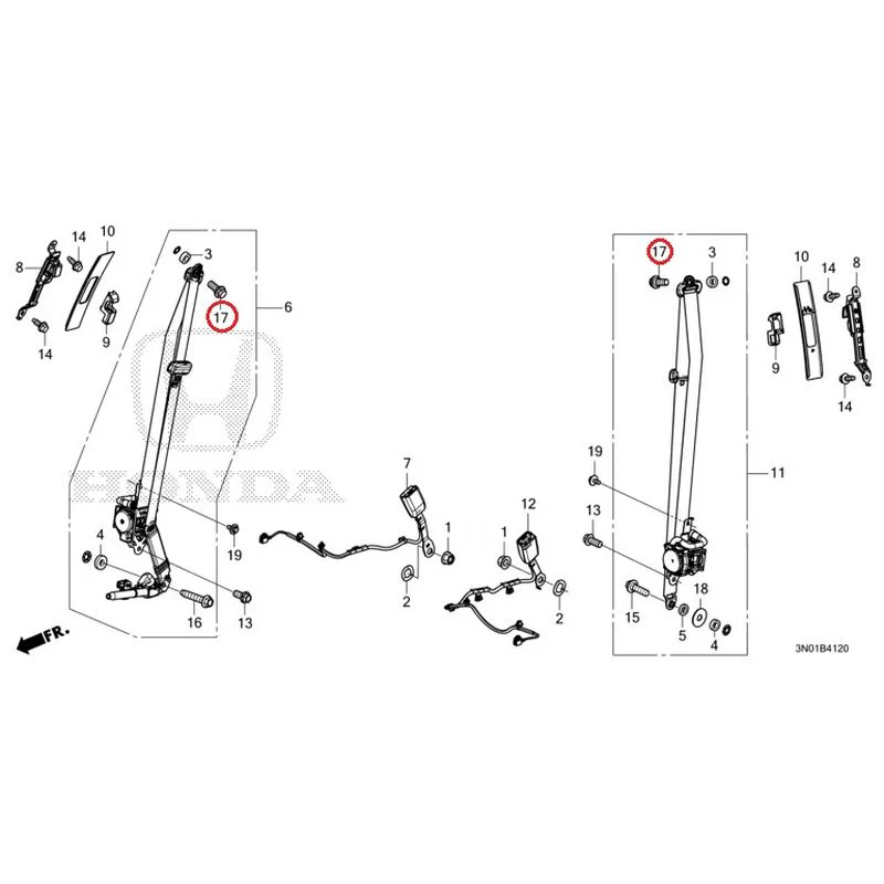 [NEW] JDM HONDA VEZEL e:HEV RV5 2021 Seat Belt (Front) GENUINE OEM - Image 18