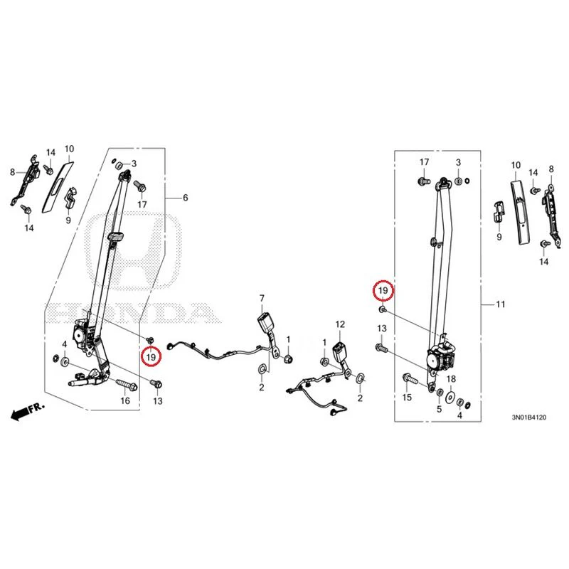 [NEW] JDM HONDA VEZEL e:HEV RV5 2021 Seat Belt (Front) GENUINE OEM - Image 20