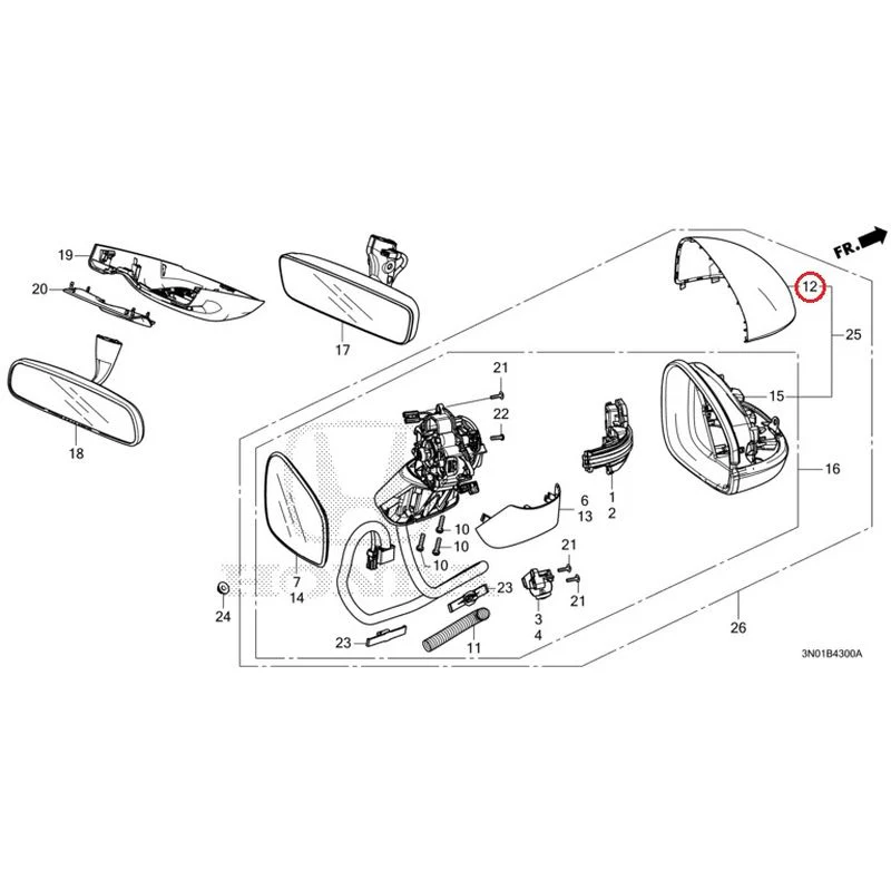 [NEW] JDM HONDA VEZEL e:HEV RV5 2021 Mirrors GENUINE OEM - Image 11