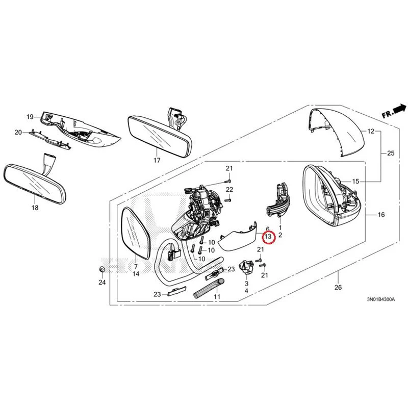 [NEW] JDM HONDA VEZEL e:HEV RV5 2021 Mirrors GENUINE OEM - Image 12