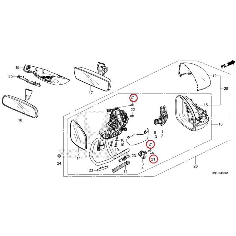 [NEW] JDM HONDA VEZEL e:HEV RV5 2021 Mirrors GENUINE OEM - Image 21