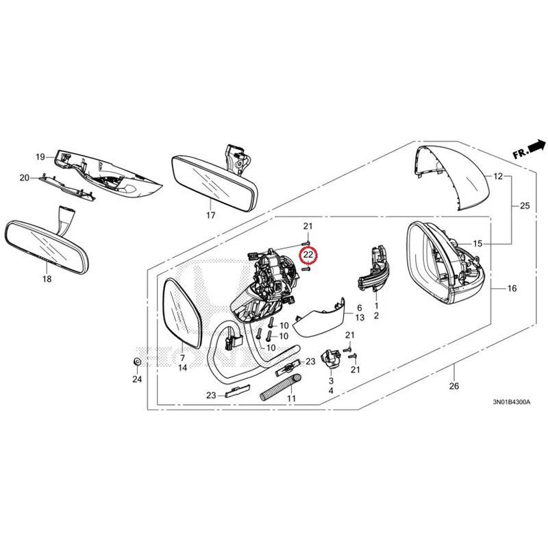 [NEW] JDM HONDA VEZEL e:HEV RV5 2021 Mirrors GENUINE OEM - Image 22