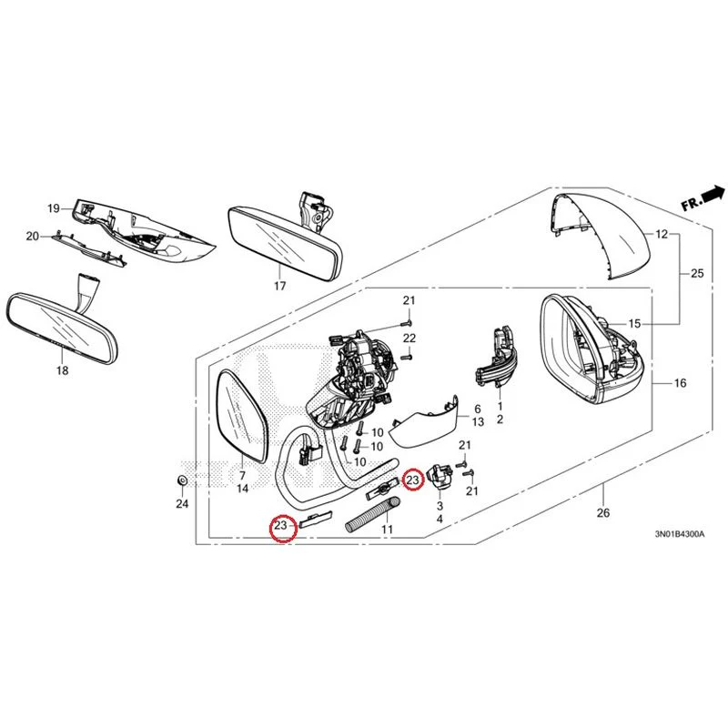 [NEW] JDM HONDA VEZEL e:HEV RV5 2021 Mirrors GENUINE OEM - Image 23