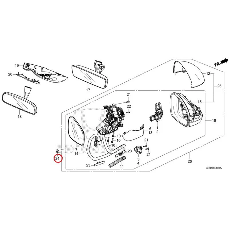 [NEW] JDM HONDA VEZEL e:HEV RV5 2021 Mirrors GENUINE OEM - Image 24