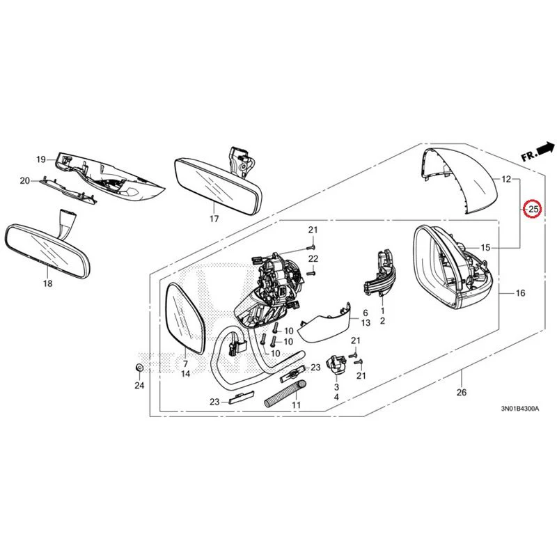 [NEW] JDM HONDA VEZEL e:HEV RV5 2021 Mirrors GENUINE OEM - Image 26