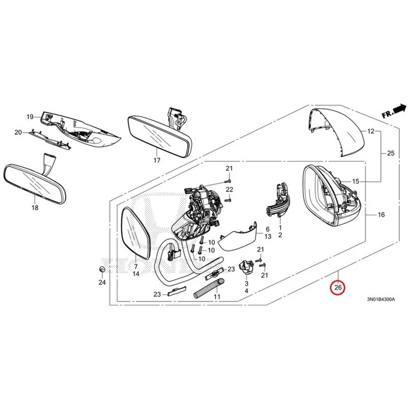 [NEW] JDM HONDA VEZEL e:HEV RV5 2021 Mirrors GENUINE OEM - Image 36