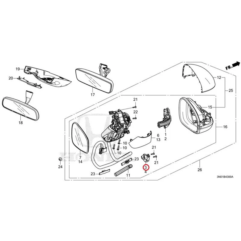 [NEW] JDM HONDA VEZEL e:HEV RV5 2021 Mirrors GENUINE OEM - Image 4