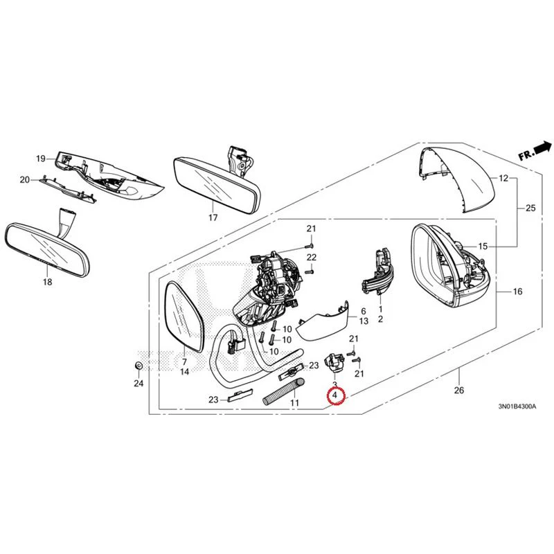[NEW] JDM HONDA VEZEL e:HEV RV5 2021 Mirrors GENUINE OEM - Image 5