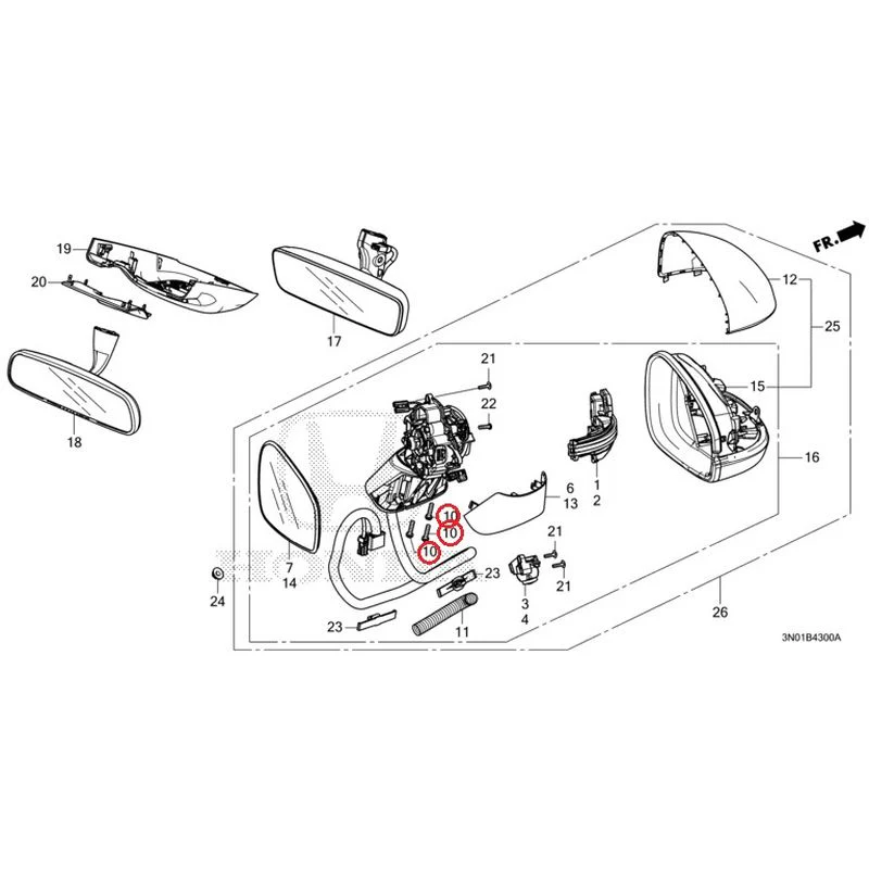 [NEW] JDM HONDA VEZEL e:HEV RV5 2021 Mirrors GENUINE OEM - Image 8