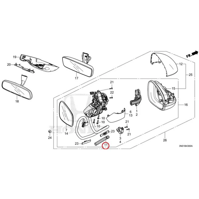 [NEW] JDM HONDA VEZEL e:HEV RV5 2021 Mirrors GENUINE OEM - Image 9