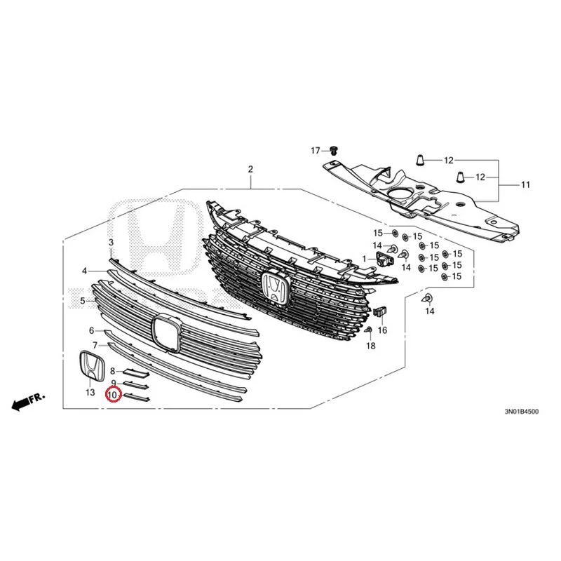 [NEW] JDM HONDA VEZEL e:HEV RV5 2021 Front Grill GENUINE OEM - Image 41
