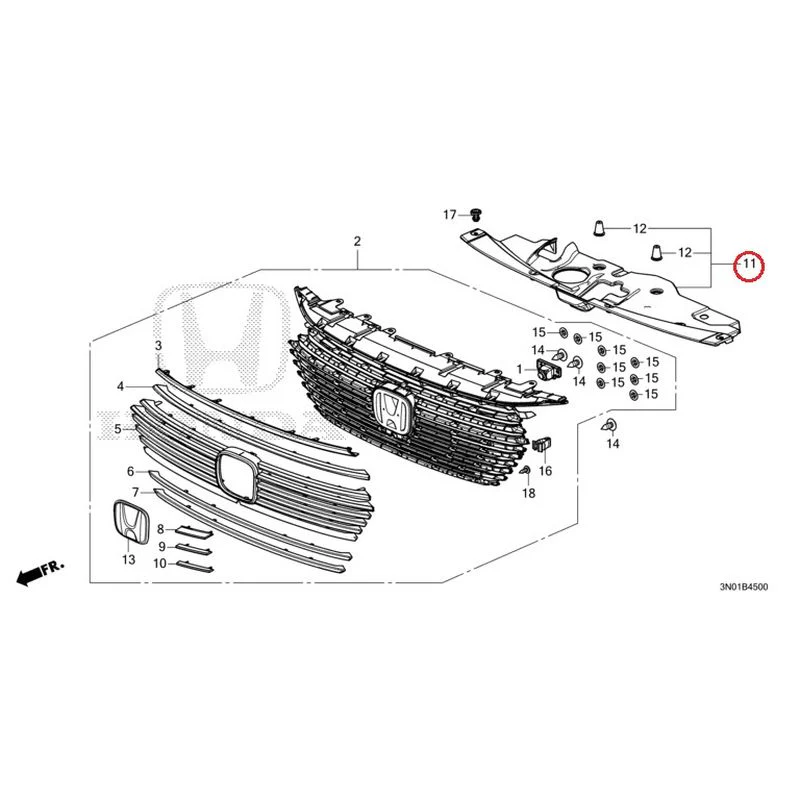 [NEW] JDM HONDA VEZEL e:HEV RV5 2021 Front Grill GENUINE OEM - Image 42