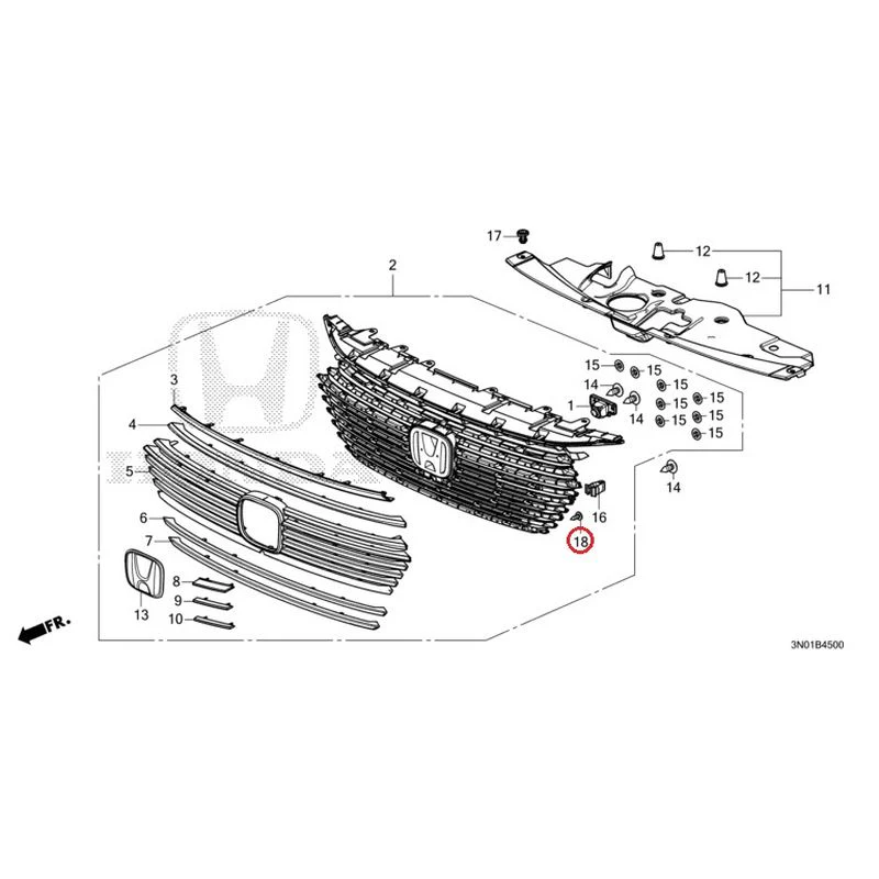 [NEW] JDM HONDA VEZEL e:HEV RV5 2021 Front Grill GENUINE OEM - Image 49