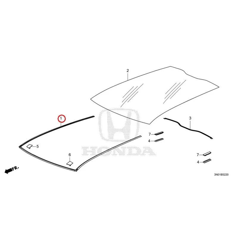 [NEW] JDM HONDA VEZEL e:HEV RV5 2021 Roof Glass GENUINE OEM - Image 2
