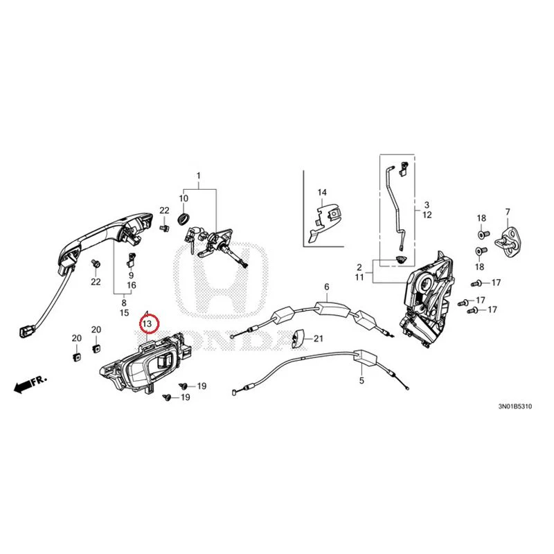 [NEW] JDM HONDA VEZEL e:HEV RV5 2021 Front Door Locks/Outer Handles GENUINE OEM - Image 20