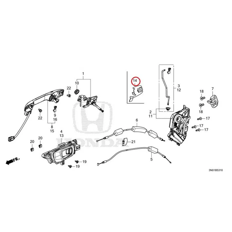 [NEW] JDM HONDA VEZEL e:HEV RV5 2021 Front Door Locks/Outer Handles GENUINE OEM - Image 21