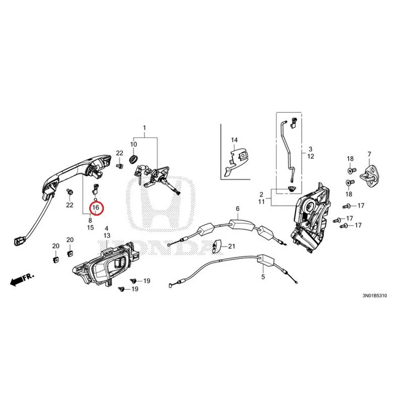 [NEW] JDM HONDA VEZEL e:HEV RV5 2021 Front Door Locks/Outer Handles GENUINE OEM - Image 27