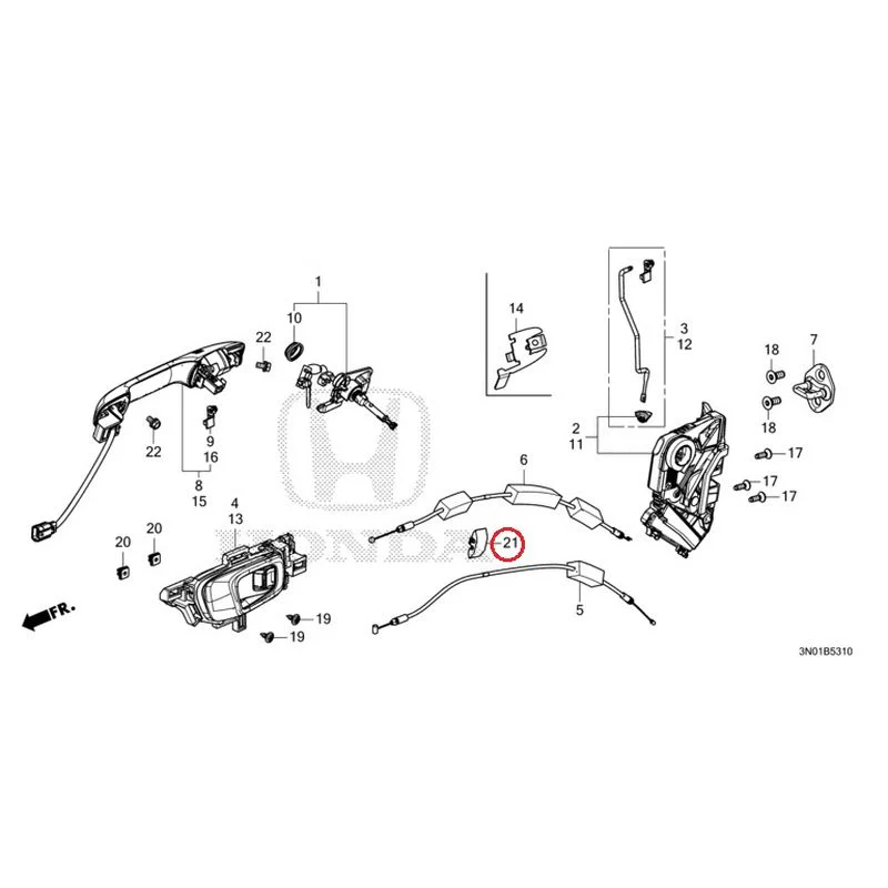 [NEW] JDM HONDA VEZEL e:HEV RV5 2021 Front Door Locks/Outer Handles GENUINE OEM - Image 32