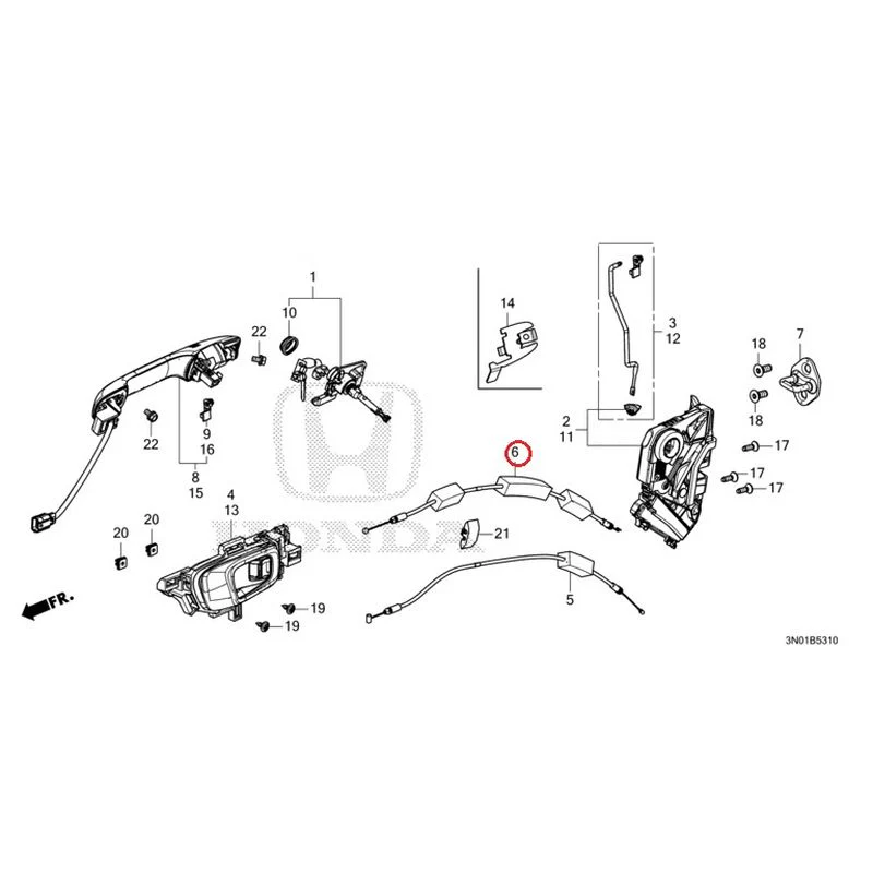 [NEW] JDM HONDA VEZEL e:HEV RV5 2021 Front Door Locks/Outer Handles GENUINE OEM - Image 8