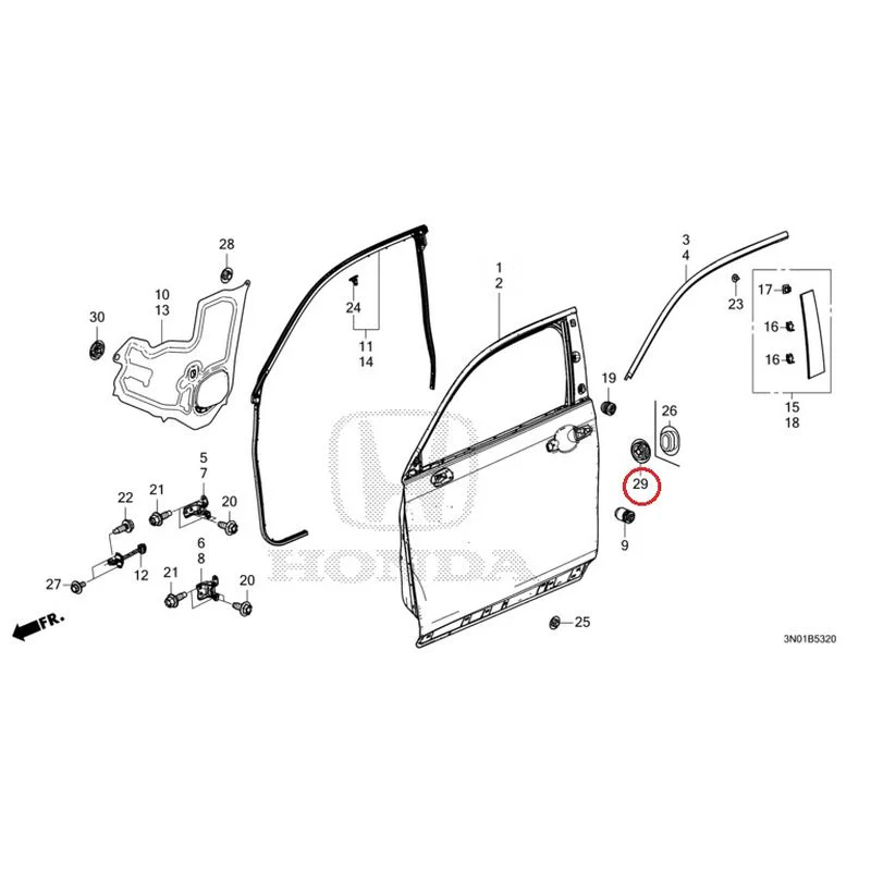 [NEW] JDM HONDA VEZEL e:HEV RV5 2021 Front Door Panel GENUINE OEM - Image 31