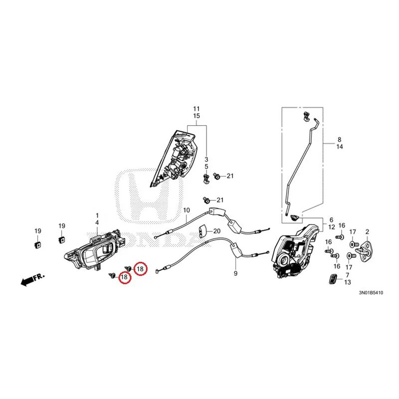 [NEW] JDM HONDA VEZEL e:HEV RV5 2021 Rear Door Locks/Outer Handles GENUINE OEM - Image 21