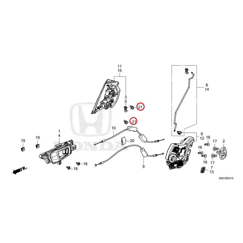 [NEW] JDM HONDA VEZEL e:HEV RV5 2021 Rear Door Locks/Outer Handles GENUINE OEM - Image 24